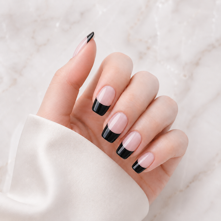 French Tips semi-cured gel nail strips by Wessiny