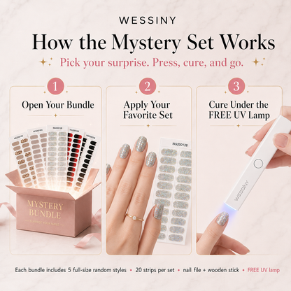 Wessiny mystery gel nail sets bundle - image 4