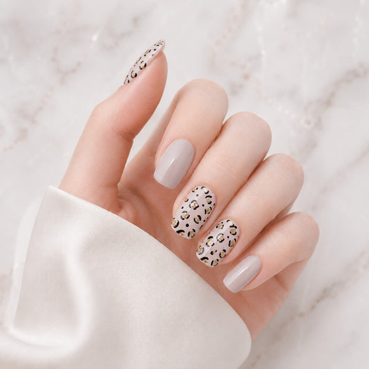 Dalmatian Nude Accent Semi-Cured Gel Nail Strips - Wessiny product image 1
