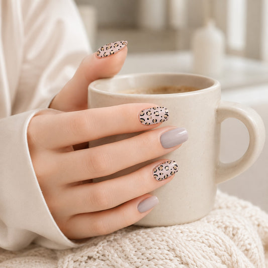 Dalmatian Nude Accent Semi-Cured Gel Nail Strips - Wessiny product image 2